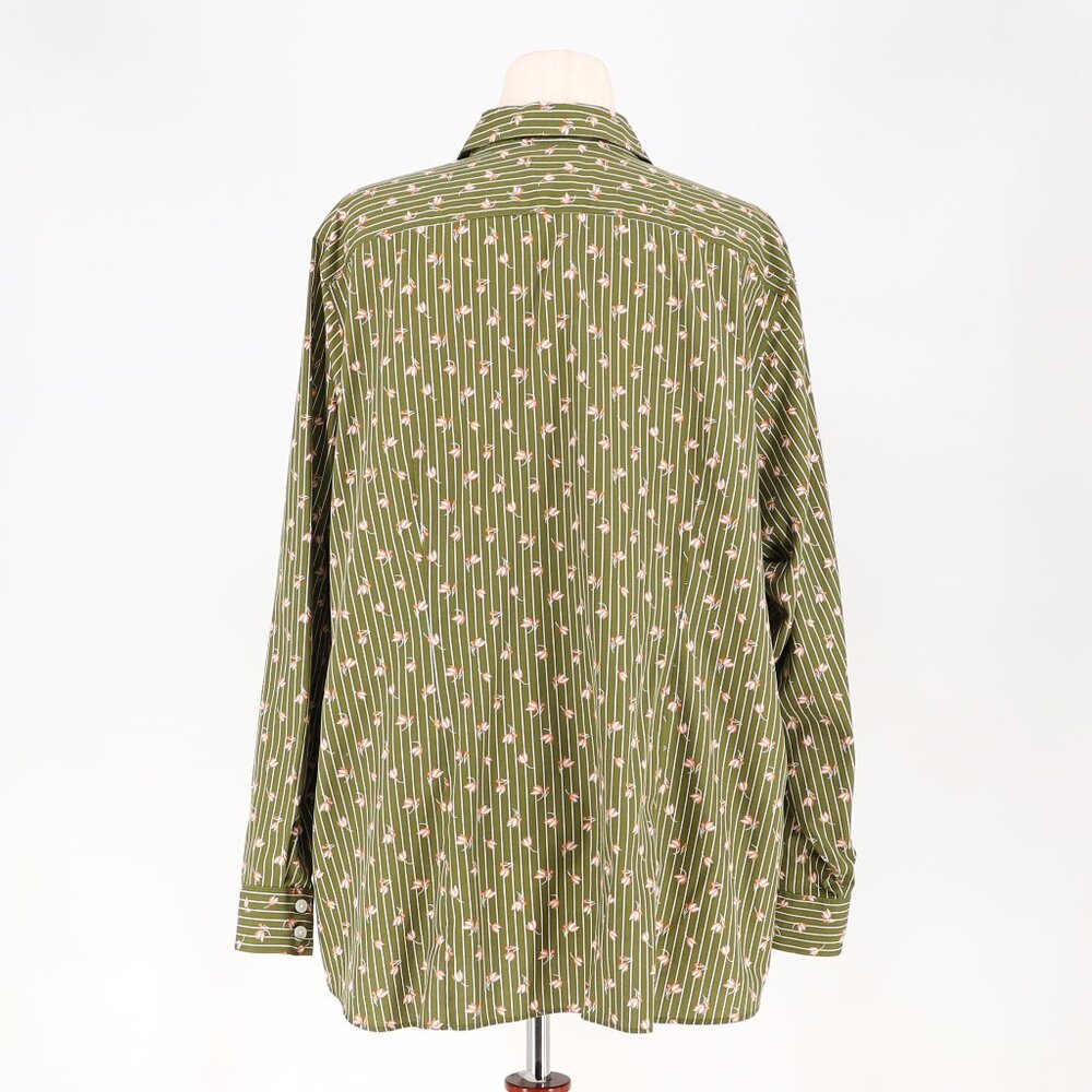 LANDS' END Set of 2 Women's No-Iron Supima Cotton Button Down Shirt Size 24W - Picture 4 of 9